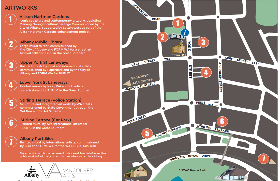 Public Art Trail Map Image