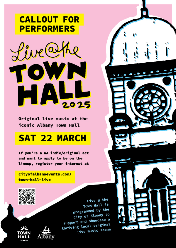 Live @ the Town Hall callour poster