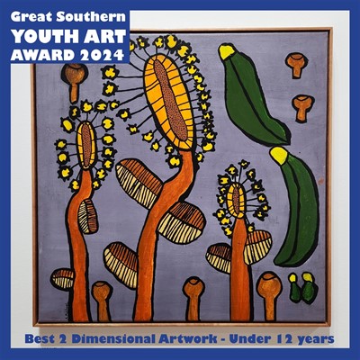 Great Southern Youth Art Award 2024 - 2D – Under 12. Winner - Aila MICHAEL.