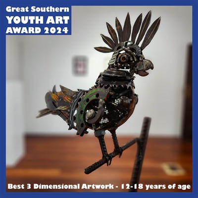 Great Southern Youth Art Award 2024 - 3D – 12 – 18. Winner – Jordan PROCTOR.