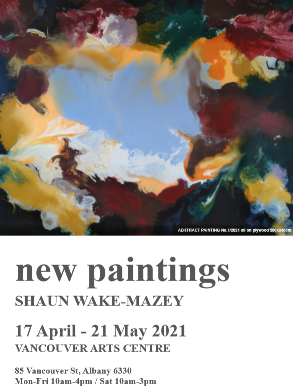 new paintings Exhibition by Shaun Wake-Mazey