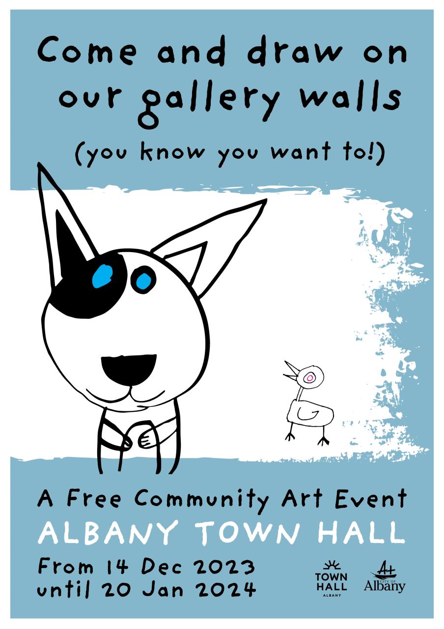 Come and Draw on our Gallery Walls